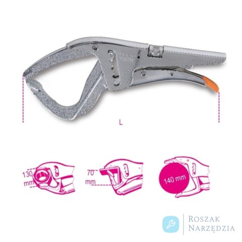 Szczypce Morse'a nastawne samoblokujące z długimi szczękami 270 mm, 1051XL Beta