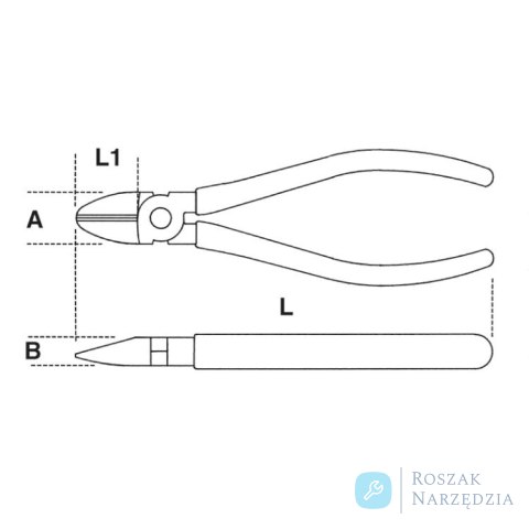 Szczypce tnące boczne izolowane 1000V 140mm, 1082MQ/140 Beta