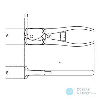 Szczypce tnące czołowe dźwigniowe 200 mm, 1092V/200 Beta