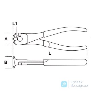 Szczypce tnące czołowe izolowane do 1000V 160 mm, 1088MQ/160 Beta