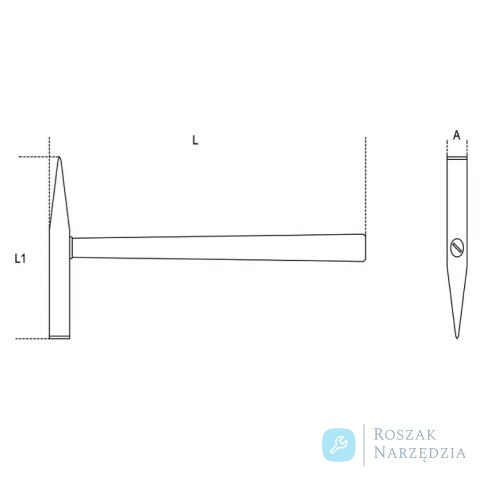 Młotek do czyszczenia powierzchni nieiskrzący CU-BE 500 g, 1379BA Beta
