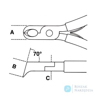 Szczypce tnące ukośne dla elektroników, 130 mm, 1191BM Beta