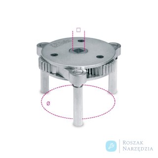 Klucze samonastawne do filtrów oleju 1/2", Ø 105-165 mm, 1493/U Beta