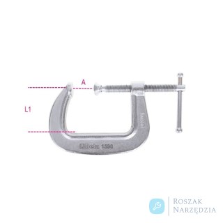 Ścisk śrubowy stały 100 mm, 1590/100 Beta