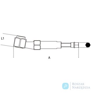 Siłownik hydrauliczny do ściągaczy 30 t, 1570/3 Beta