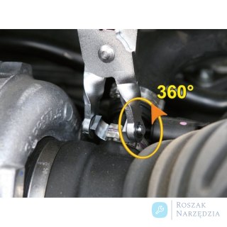 Szczypce do opasek Clic z obrotowymi szczękami 210 mm, 1472FC Beta