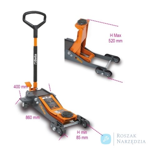 Dźwignik hydrauliczny warsztatowy DOR 2 t, 3030/2T Beta