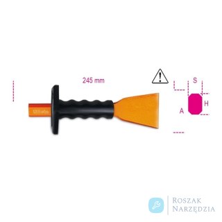 Przecinak płaski z szerokim ostrzem i osłoną dłoni 50 mm, 1702NPM Beta