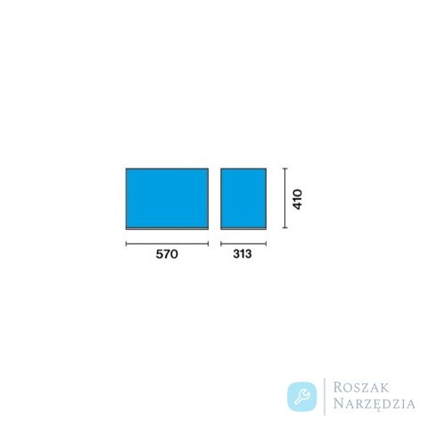 Skrzynia narzędziowa z 8 szufladami i górnym pojemnikiem, czerwona, 3800/C38TR Beta