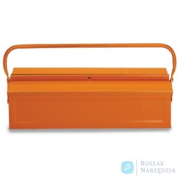Skrzynka narzędziowa z blachy stalowej, pomarańczowa, 450x200x100 mm, 2118/C18 Beta