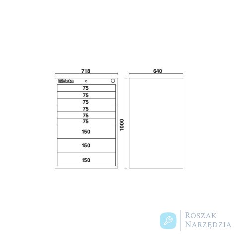 Szafka narzędziowa z 9 szufladami, szara, 3500/C35/9GM Beta