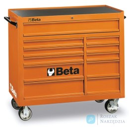 Wózek narzędziowy stalowy z 11 szufladami, pomarańczowy, 3800/C38O Beta