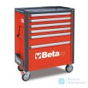 Wózek narzędziowy stalowy z 6 szufladami , czerwony, 3700/C37/6-R Beta