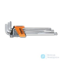 Zestaw 9 kluczy trzpieniowych imbusowych długich z kulistą końcówką 1.5-10 mm, 96LBP/SC9 Beta