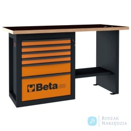 Stół warsztatowy 'Endurance' z 1 szafką narzędziową, 6 szuflad, pomarańczowy, 5900/C59C-O Beta