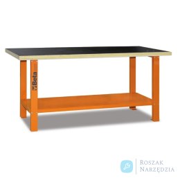 Stół warsztatowy z drewnianym blatem roboczym, pomarańczowy, 5600/C56B-O Beta