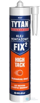 KLEJ MONTAŻOWY FIX2 HIGH TACK BIAŁY 290ML TYTAN