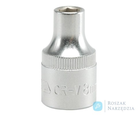 NASADKA KRÓTKA 6-KĄTNA CHROMOWANA 1/2'' 8MM YATO