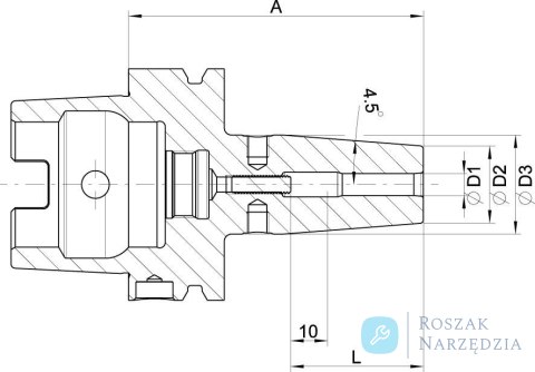 Uchwyt termokurczliwy DIN69863A, chwyt A-63 20x100mm HAIMER