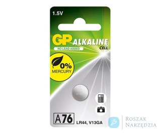 BATERIA ALKALICZNA ZEGARKOWA 1.5V A76, LR44, AG13 GP BATTERY