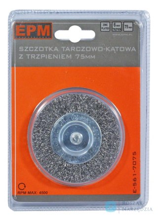 SZCZOTKA TARCZOWA Z TRZPIENIEM 63MM ZN EPM