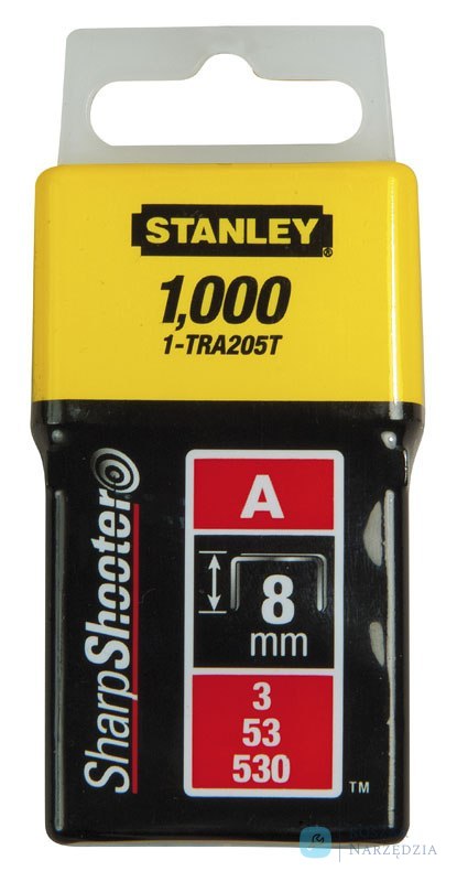 ZSZYWKA TYP A 5/53/530 LD 1,000SZT 4MM STANLEY