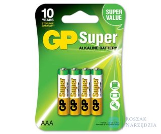 BATERIA SUPER ALKALINE AAA 1.5V 4 SZTUK GP BATTERY