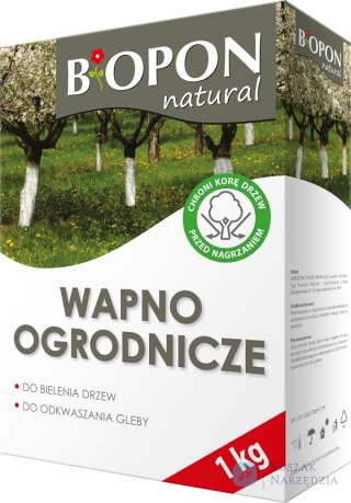 WAPNO - OGRODNICZE DO BIELENIA I ODKWASZANIA GLEBY, 1 KG BIOPON