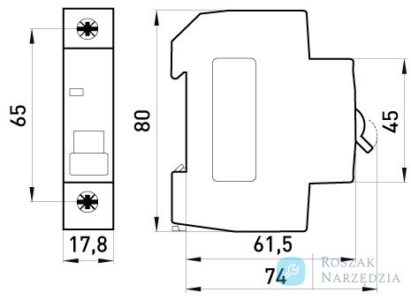 WYŁĄCZNIK NADPRĄDOWY MCB.PRO60 1P B10A 6KA ENEXT