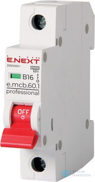 WYŁĄCZNIK NADPRĄDOWY MCB.PRO60 1P B16A 6KA ENEXT