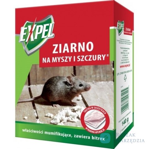 ZIARNO NA MYSZY I SZCZURY 140G EXPEL BROS