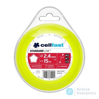 ŻYŁKA DO WYKASZARKI GWIAZDKA 2.4MM 15M CELL-FAST