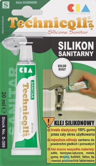 SILIKON SANITARNY BIAŁY 20ML TECHNICQLL