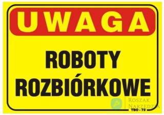 TABLICA 35*25CM UWAGA! ROBOTY ROZBIÓRKOWE UN