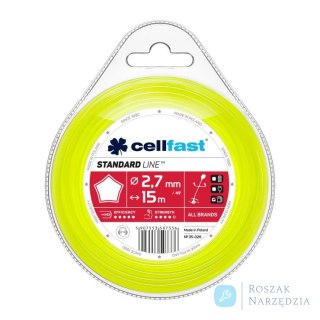 ŻYŁKA DO WYKASZARKI GWIAZDKA 2.7MM 15M CELL-FAST