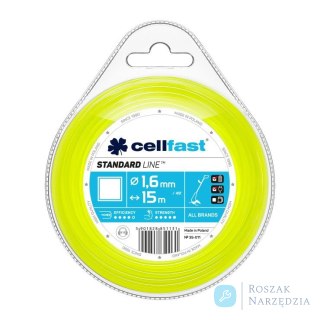 ŻYŁKA DO WYKASZARKI KWADRAT 1.6 MM 15M CELL-FAST