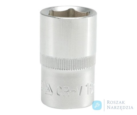 NASADKA KRÓTKA 6-KĄTNA CHROMOWANA 1/2'' 16MM YATO