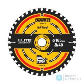 PIŁA TARCZOWA DO DREWNA ELITE 165*20MM 40 ZĘBÓW DEWALT