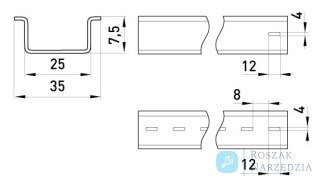 SZYNA DIN STANDARD RAIL 101 1M ENEXT