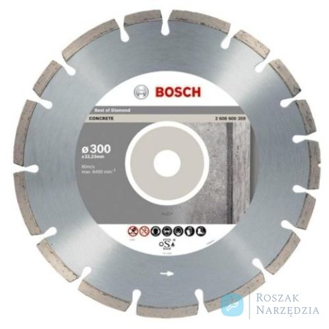 TARCZA DIAMENTOWA DO BETONU STANDARD FOR CONCRETE 350*20 BOSCH