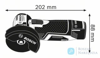 SZLIFIERKA KĄTOWA AKUMULATOROWA GWS 12 V-76 2*3.0AH L-BOX BOSCH