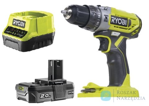 AKU. WIERTARKO-WKRĘTARKA UDAR. R18PD2-120B 18V 1*2.0AH ONE+ RYOBI