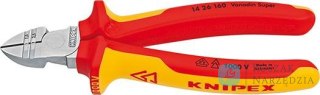 Szczypce tnące boczne do ściągania izolacji VDE 160mm KNIPEX