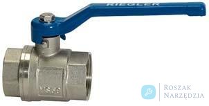 Kurek kulowy valve line uchwyt dzwigniowy wewnętrzne /wewnętrzne  G3/8" PN25, mosiadz, RIEGLER