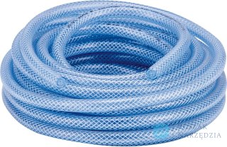 Wąż z PVC,wzmocniony tkanina TCF z oplotem 12,5x3mm 10m, przezroczysty Tricoflex