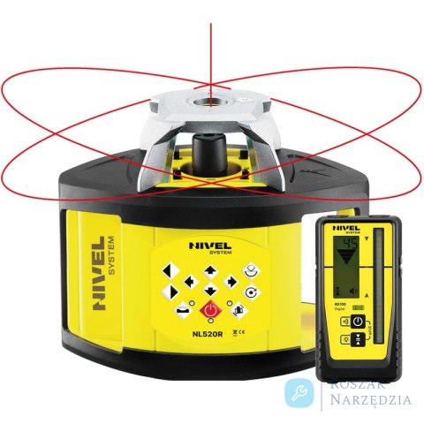 NIWELATOR LASEROWY NL520R DIGITAL + STATYW SJJ1 + ŁATA LS-24 NIVEL