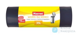 WORKI NA ODPADY HD 35L Z TAŚMĄ ŚCIĄGAJĄCĄ - SUPER MOCNE UN