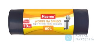 WORKI NA ODPADY HD 60L Z TAŚMĄ ŚCIĄGAJĄCĄ - SUPER MOCNE UN