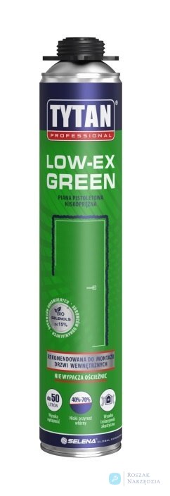 PIANKA PISTOLETOWA NISKOPRĘŻNA LOW-EX GREEN 750ML TYTAN