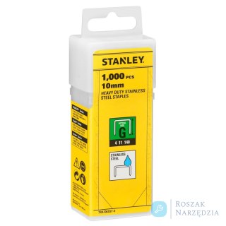 ZSZYWKI ZE STALI NIERDZEWNEJ G 10MM, 1000SZT STANLEY